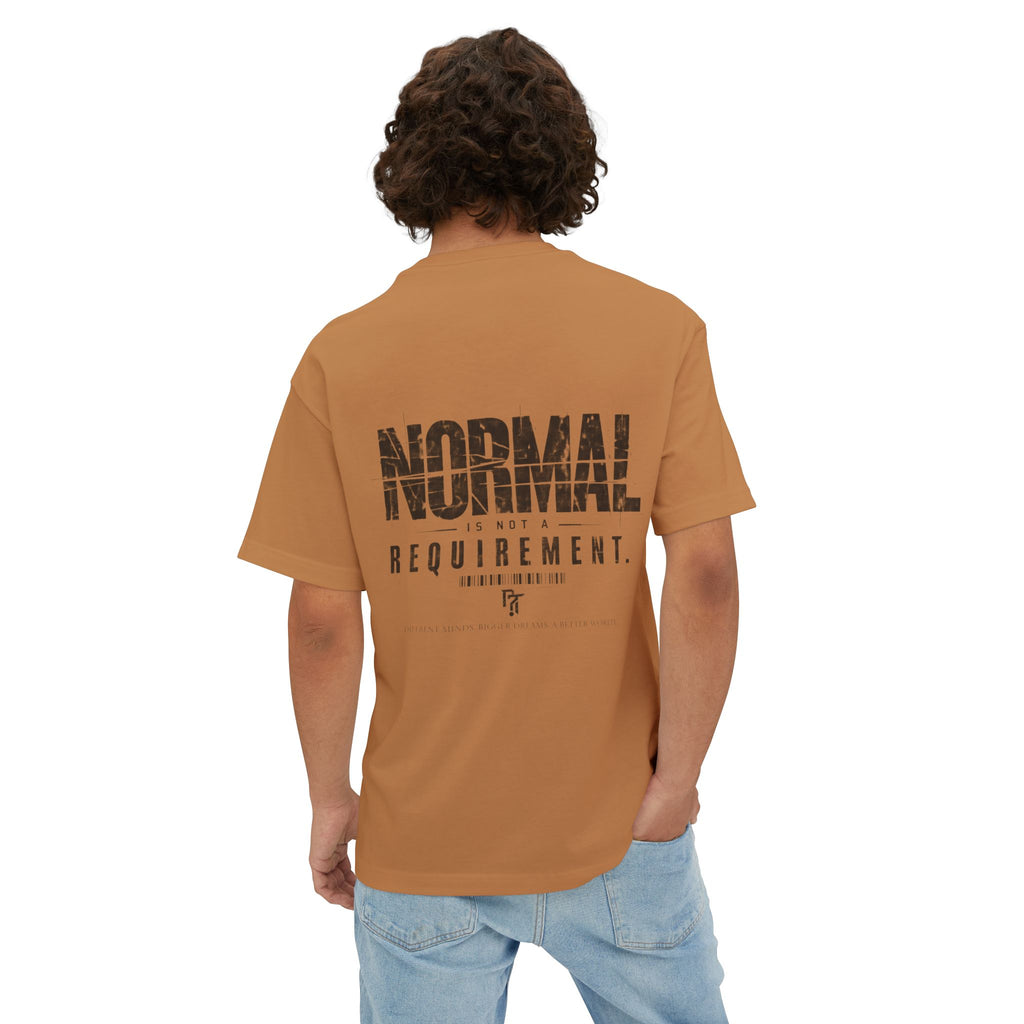 Boxy Tee — Minimal "Normal" Graphic