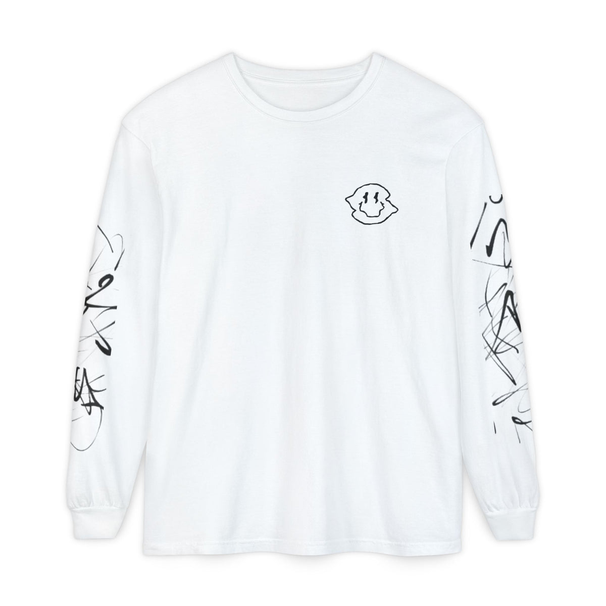 Smiley Scribble Long Sleeve Tee