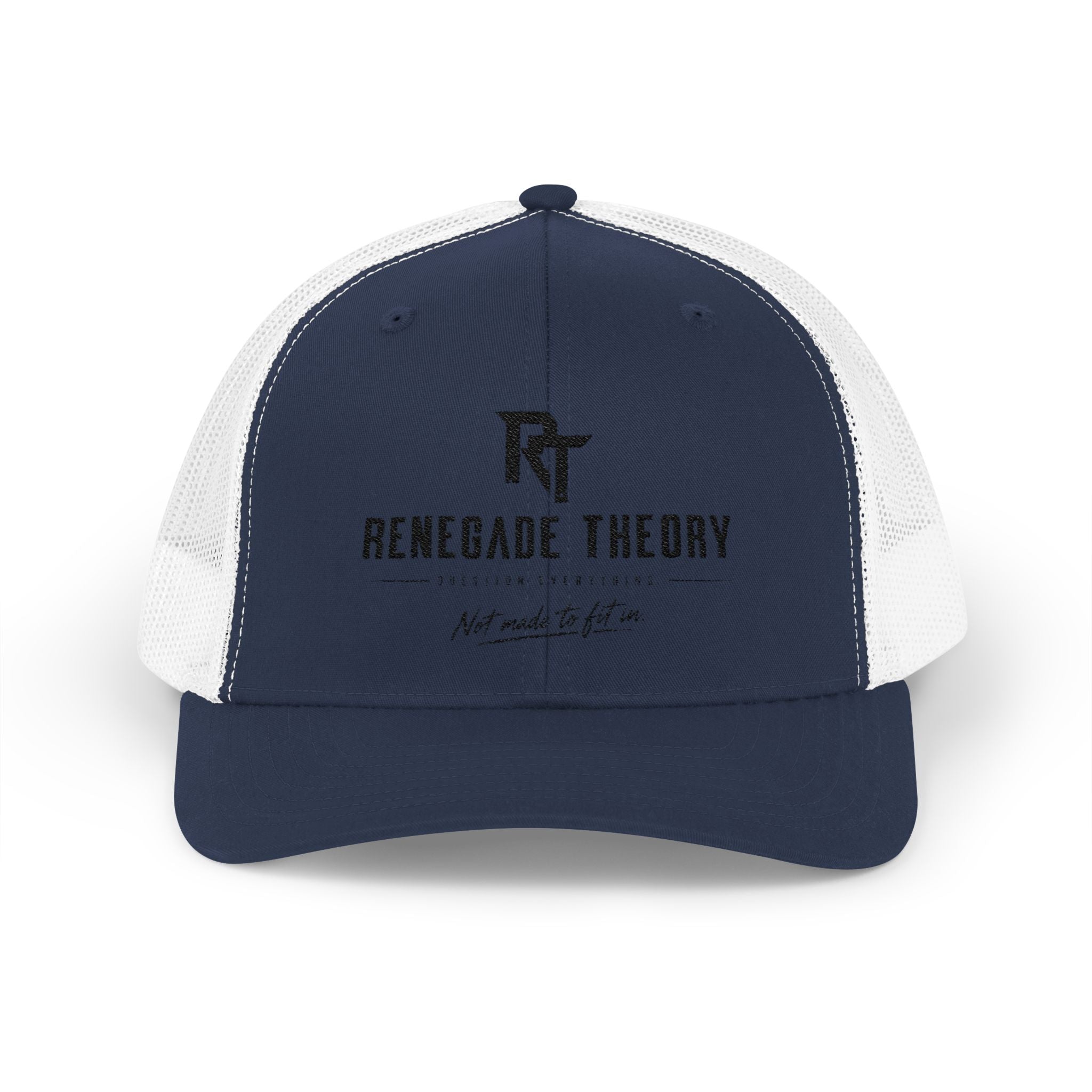 Renegade Theory Snapback Trucker Cap — Distressed Logo Mesh Hat
