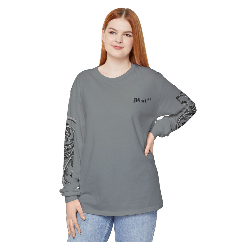 Gothic 'Just Shut Up' Long Sleeve Tee