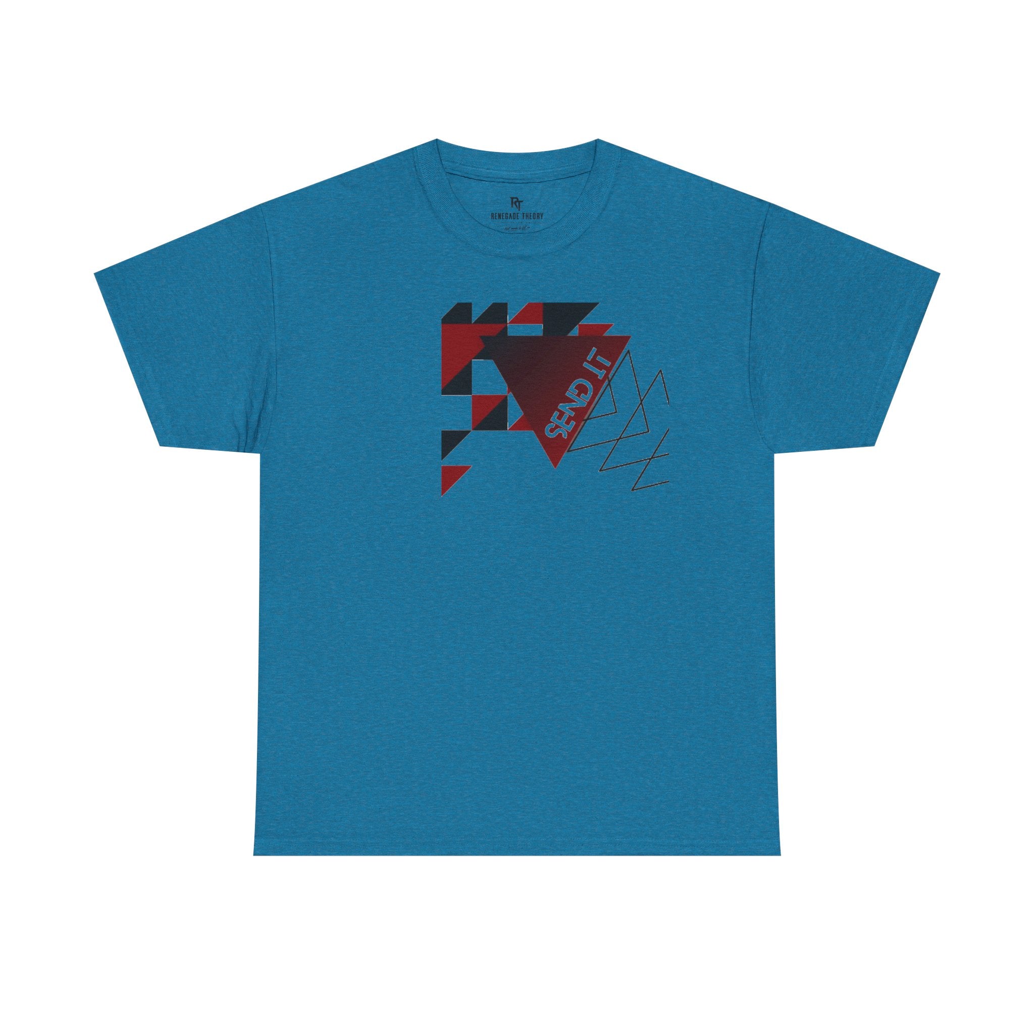 Geometric "Send It" Graphic Tee