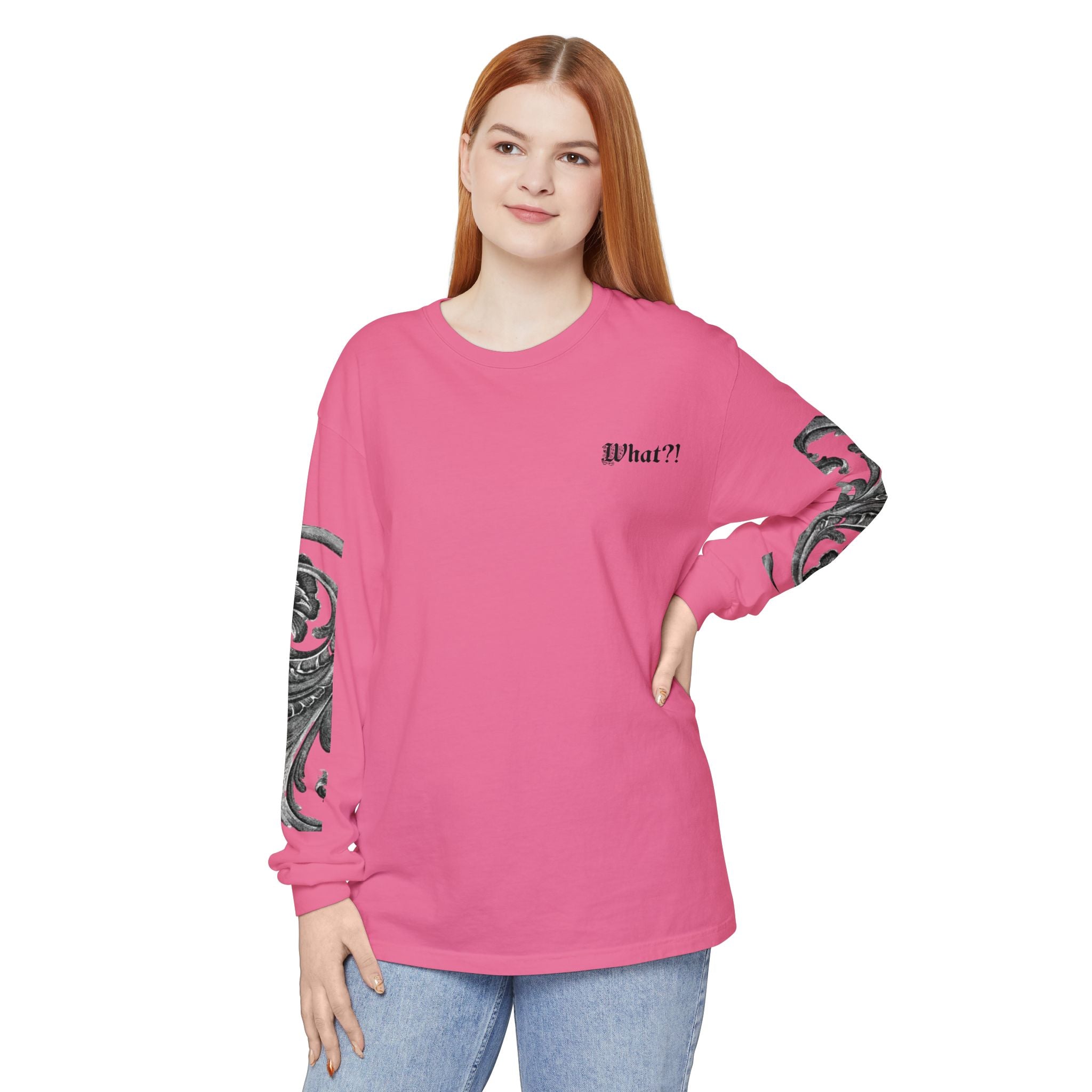 Gothic 'Just Shut Up' Long Sleeve Tee