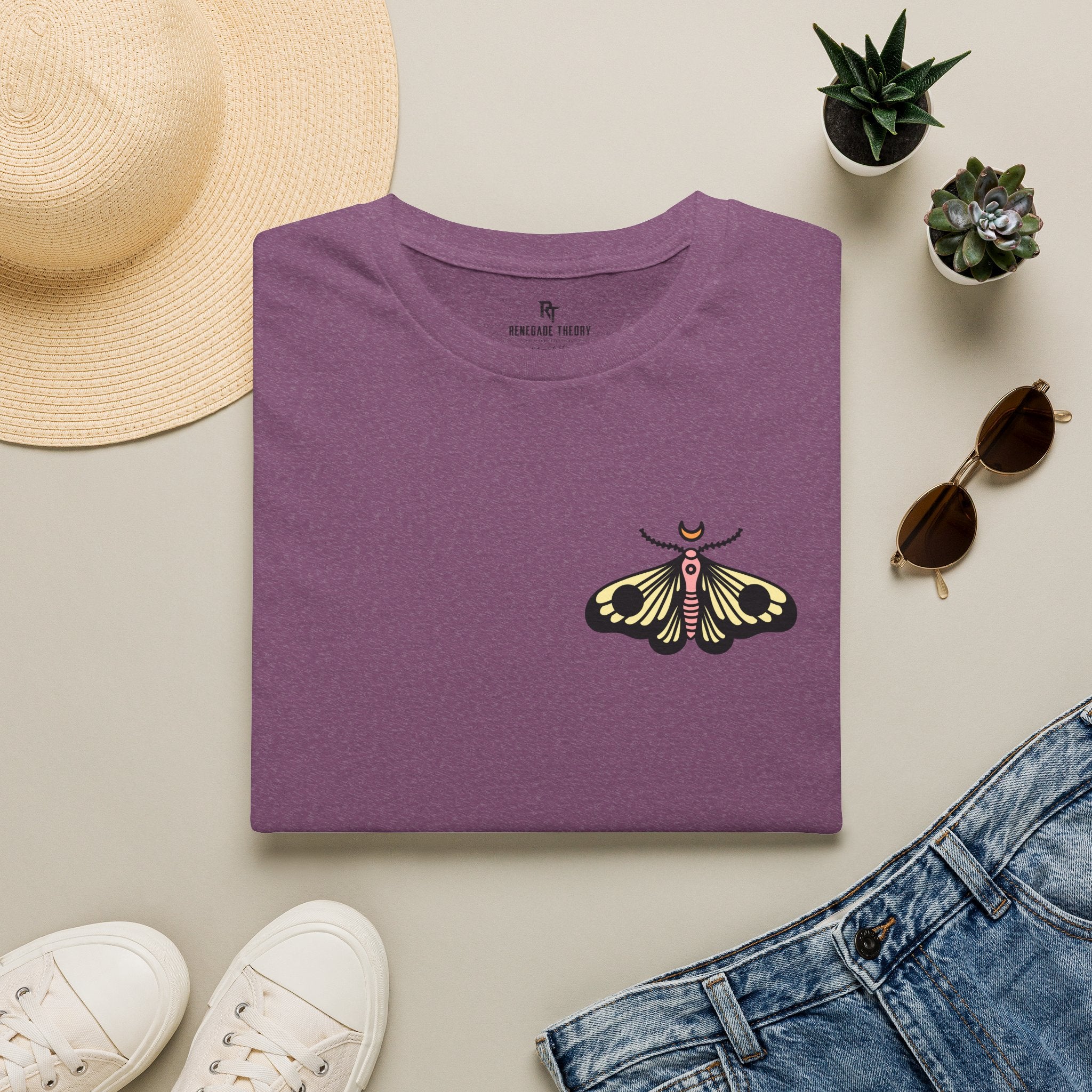 Lunar Moth Graphic T‑Shirt — Minimal Nature Tee