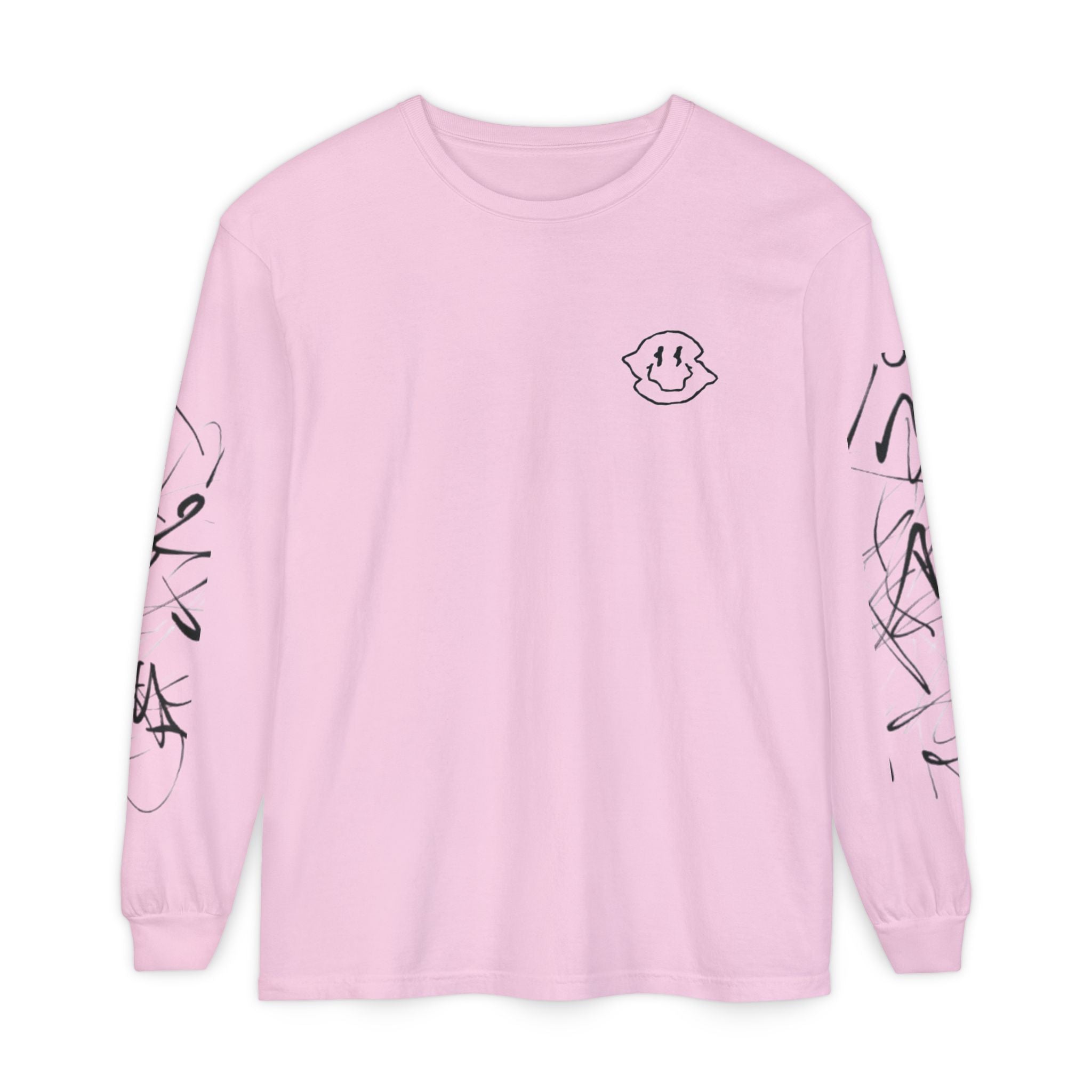 Smiley Scribble Long Sleeve Tee
