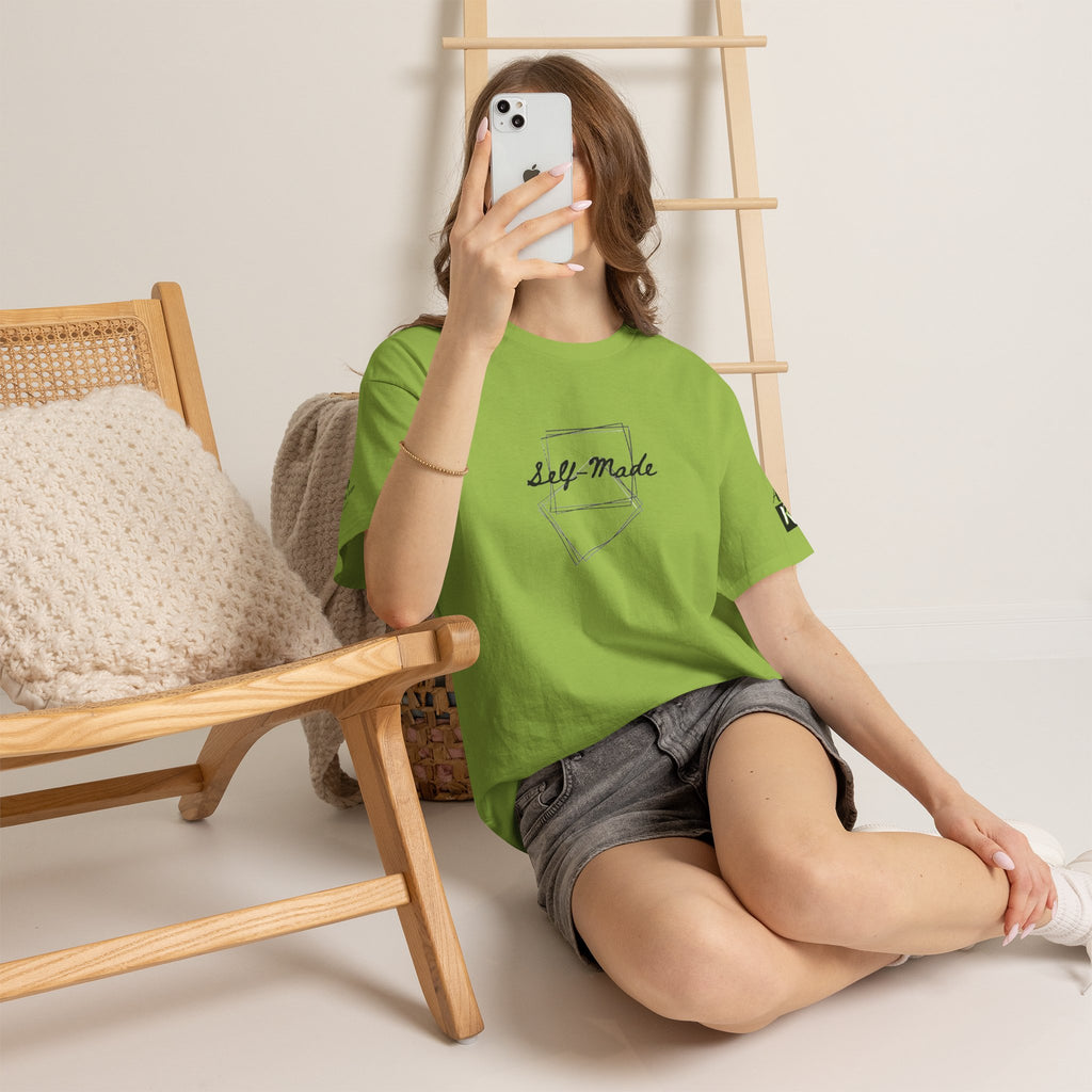 Self Made T-Shirt — Minimal Handwritten Graphic Tee