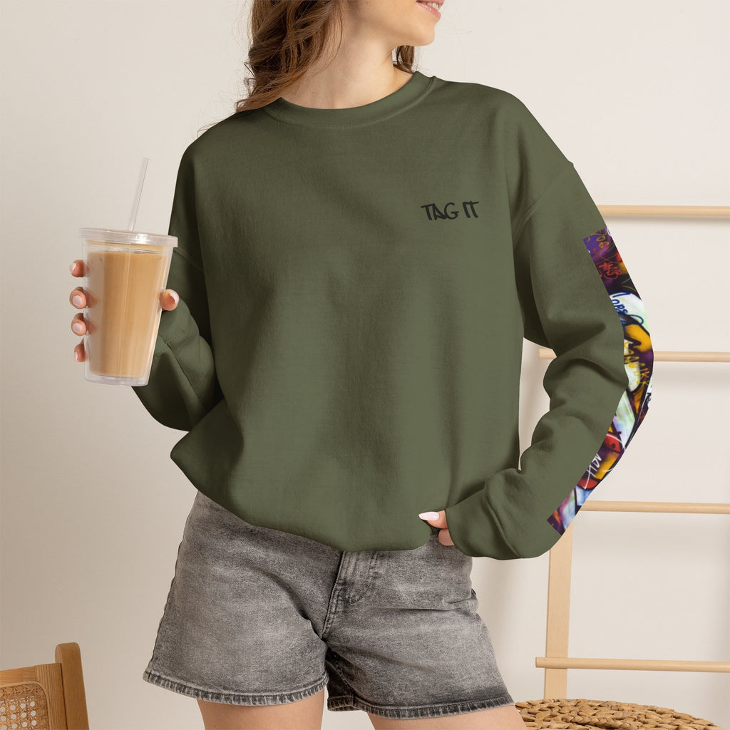 'Tag It' Street Art Pullover Sweatshirt