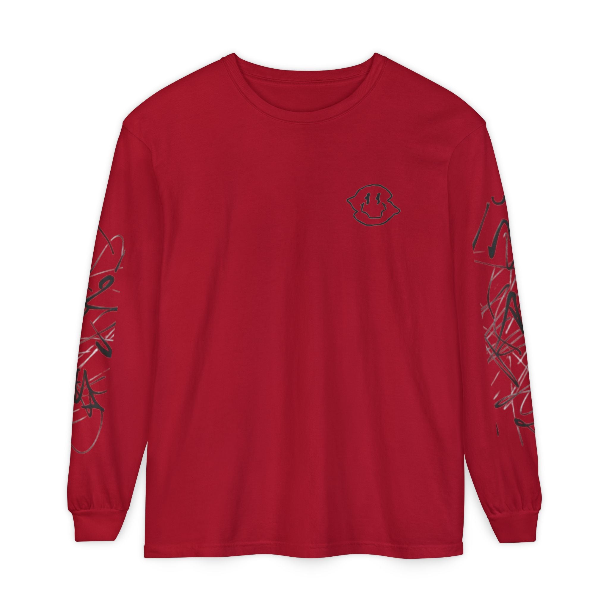 Smiley Scribble Long Sleeve Tee