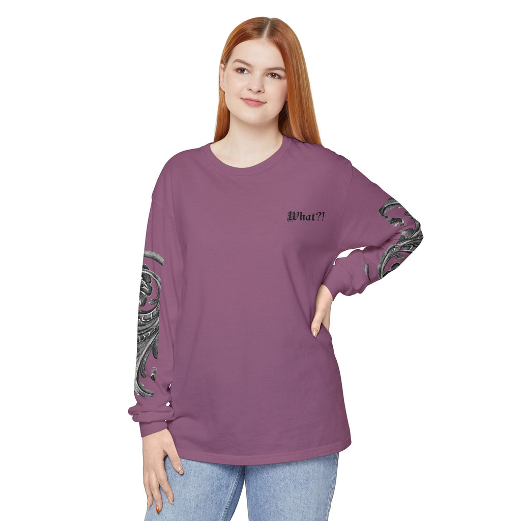 Gothic 'Just Shut Up' Long Sleeve Tee