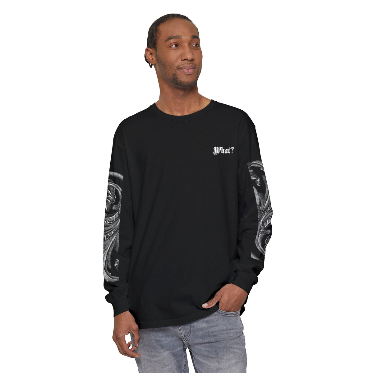 Gothic 'Just Shut Up' Long Sleeve Tee