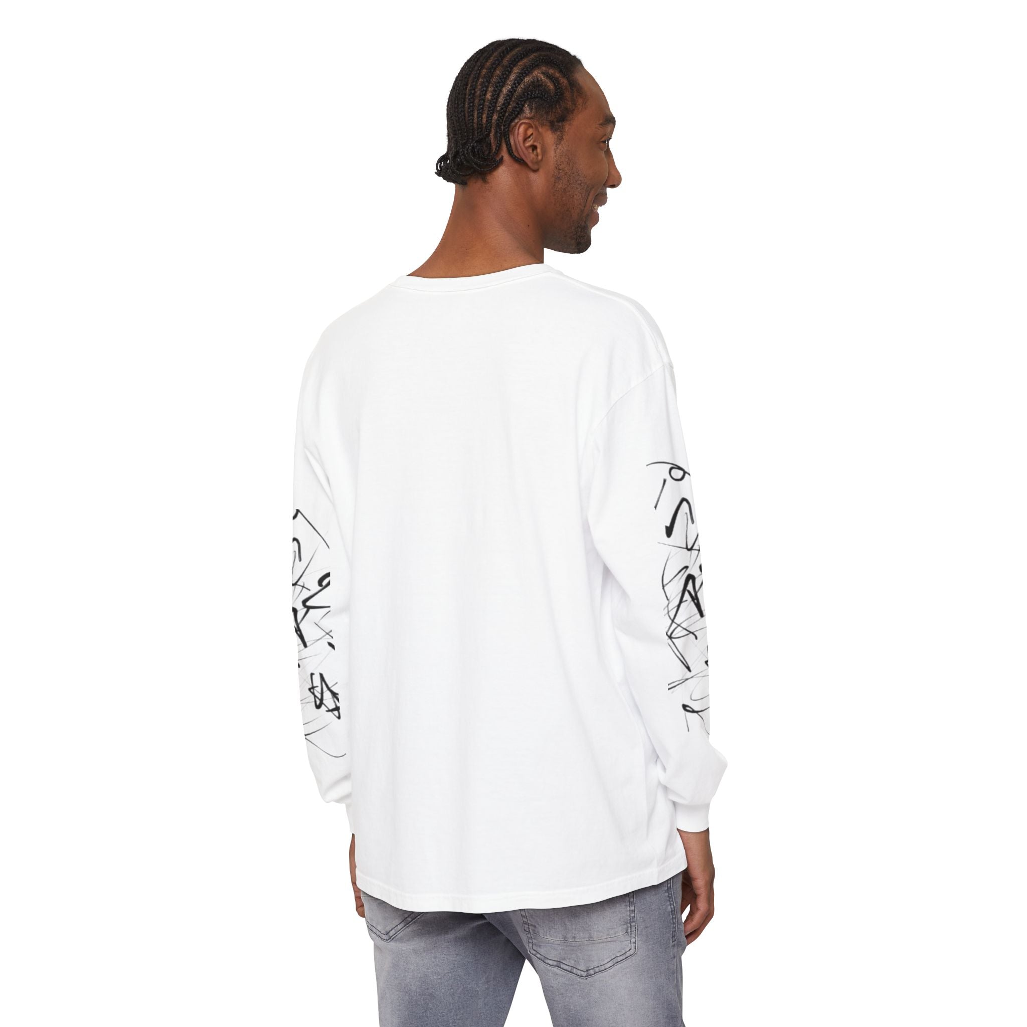 Smiley Scribble Long Sleeve Tee