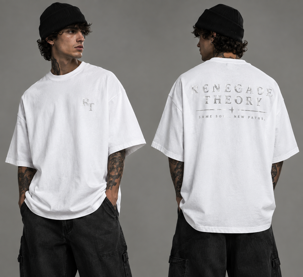 Renegade Theory Graphic T-Shirt — 'The First Rebellion' Chest & Back Print