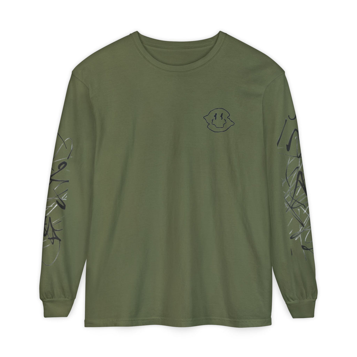 Smiley Scribble Long Sleeve Tee