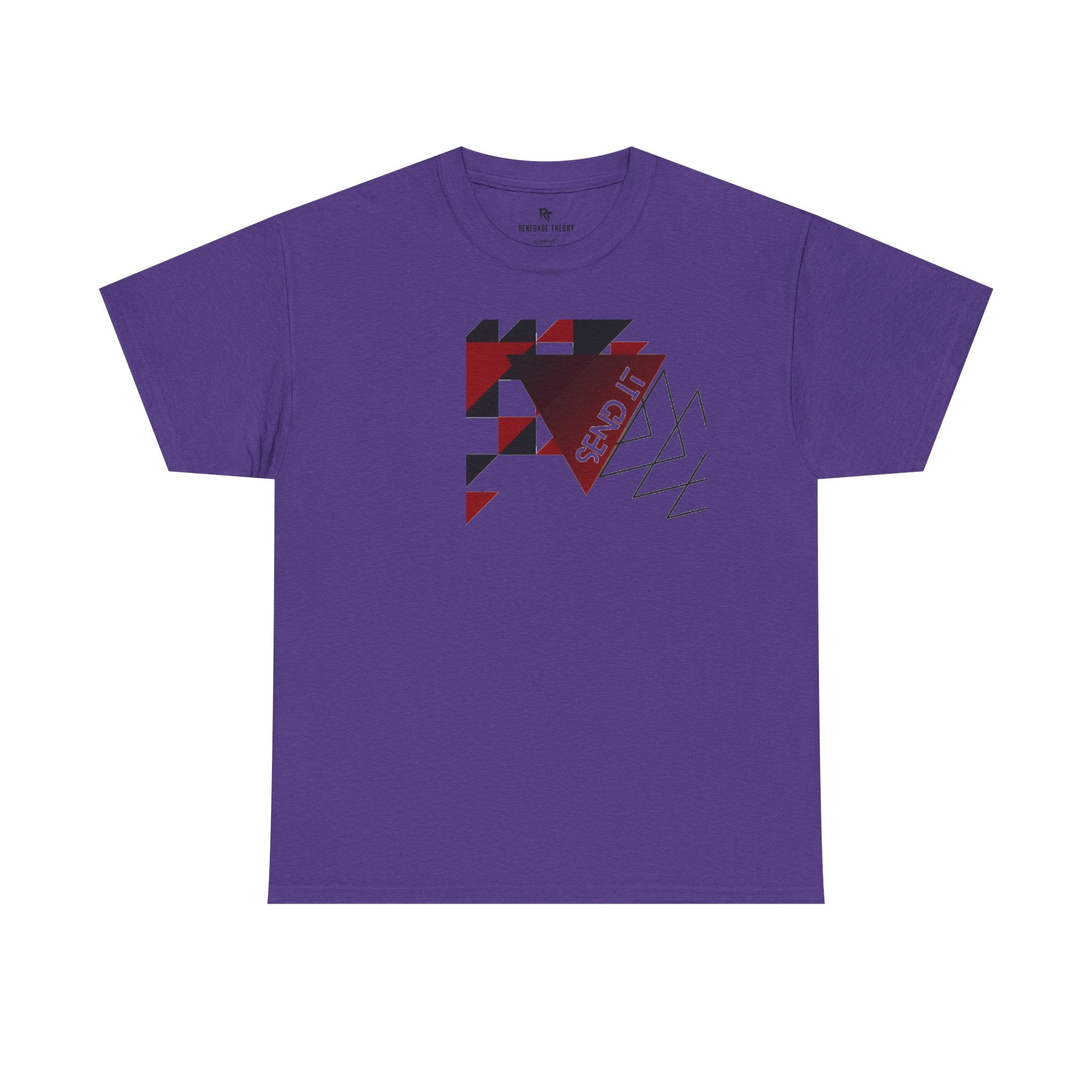 Geometric "Send It" Graphic Tee