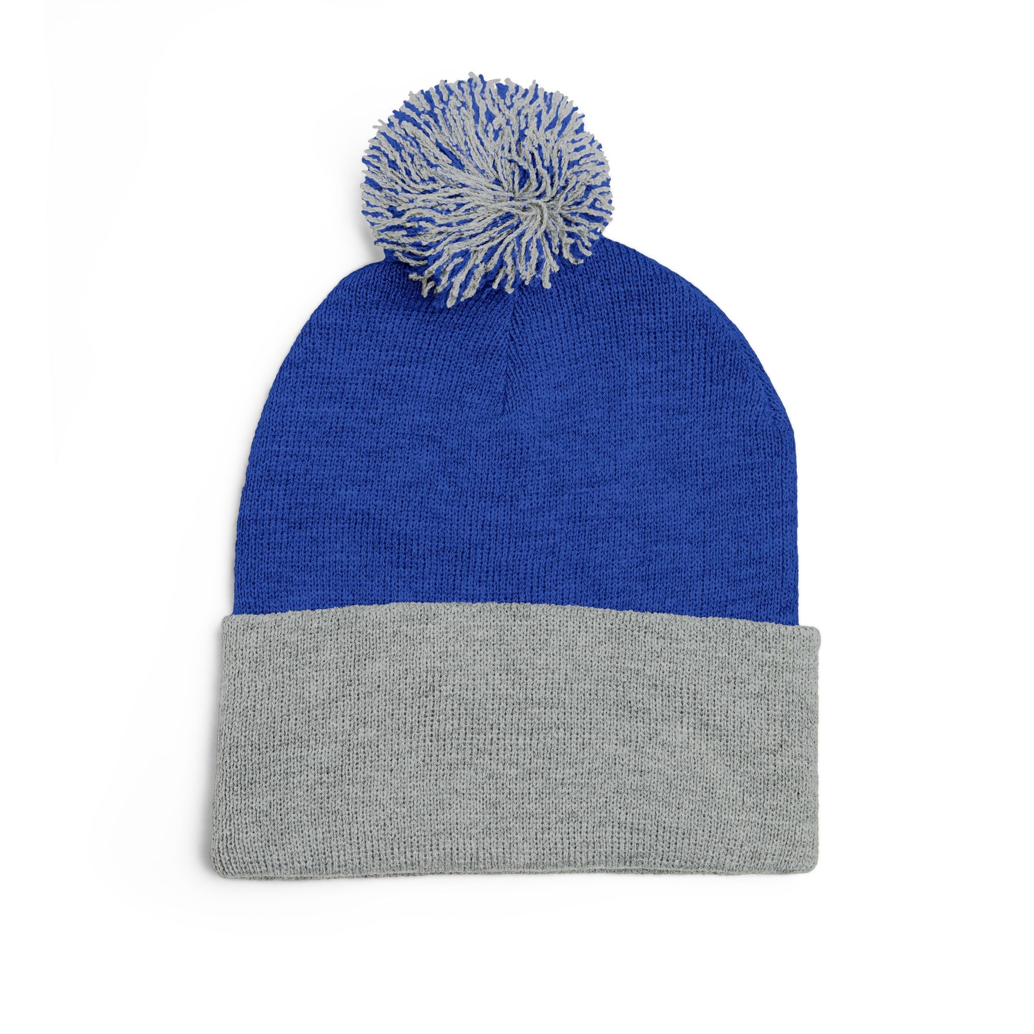 Embroidered Pom-Pom Knit Cap — Cozy Winter Beanie with RT Logo