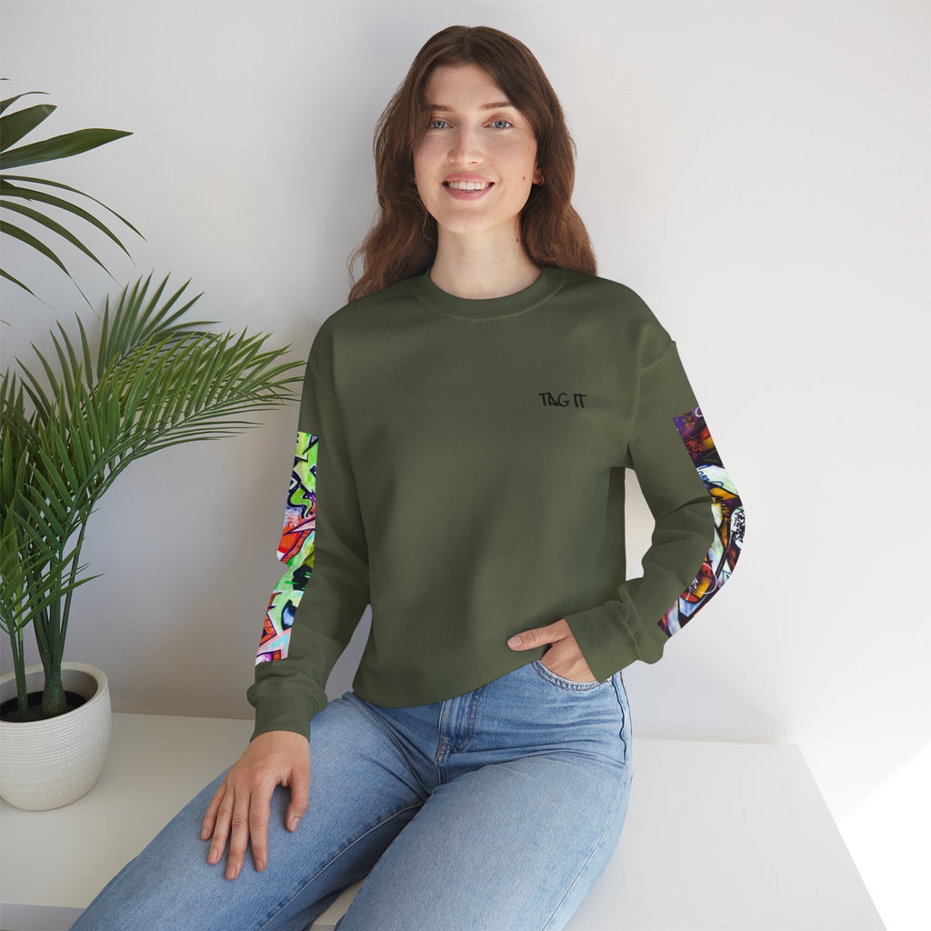 'Tag It' Street Art Pullover Sweatshirt