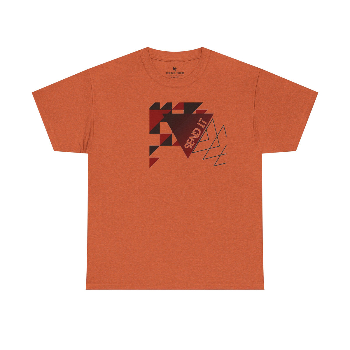 Geometric "Send It" Graphic Tee