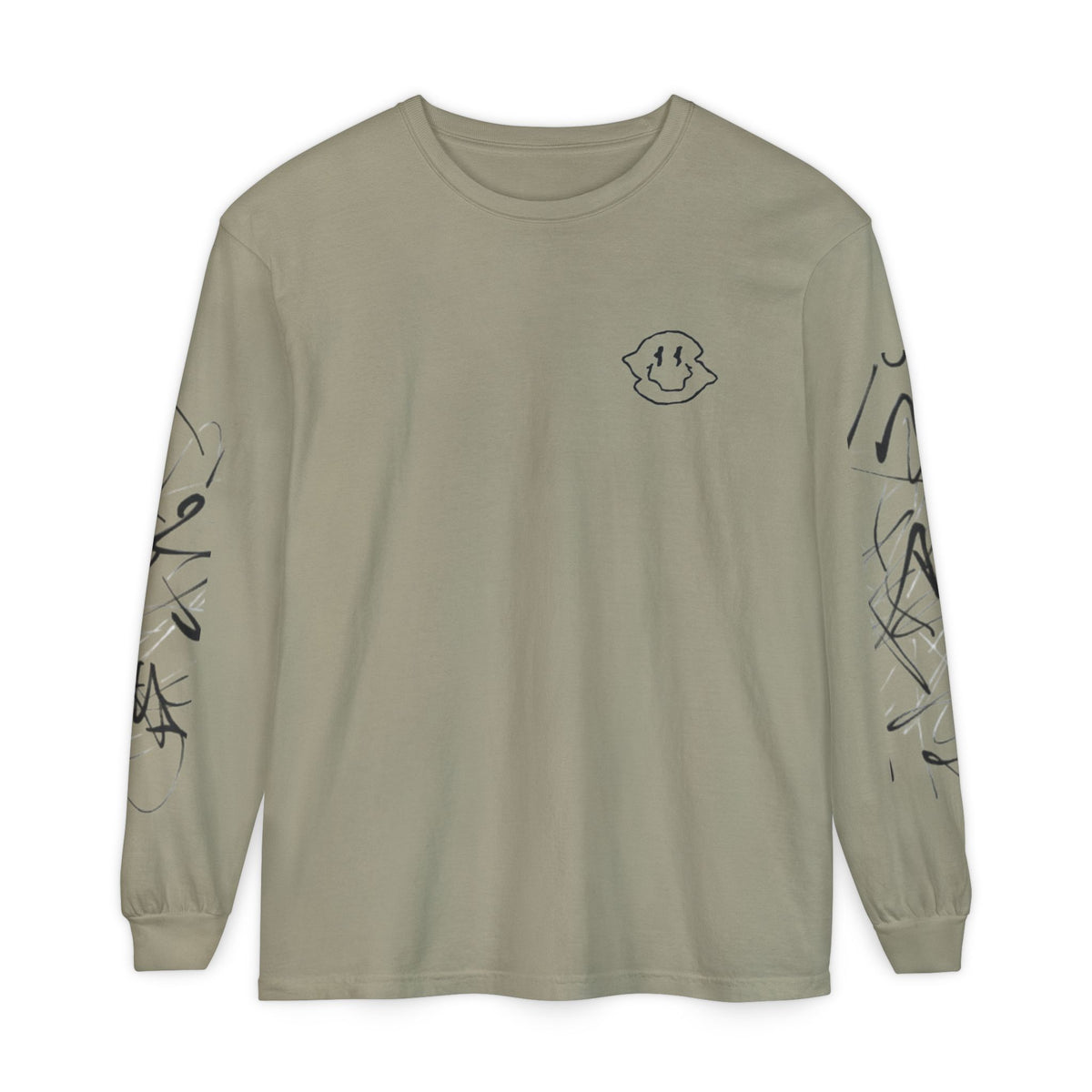 Smiley Scribble Long Sleeve Tee