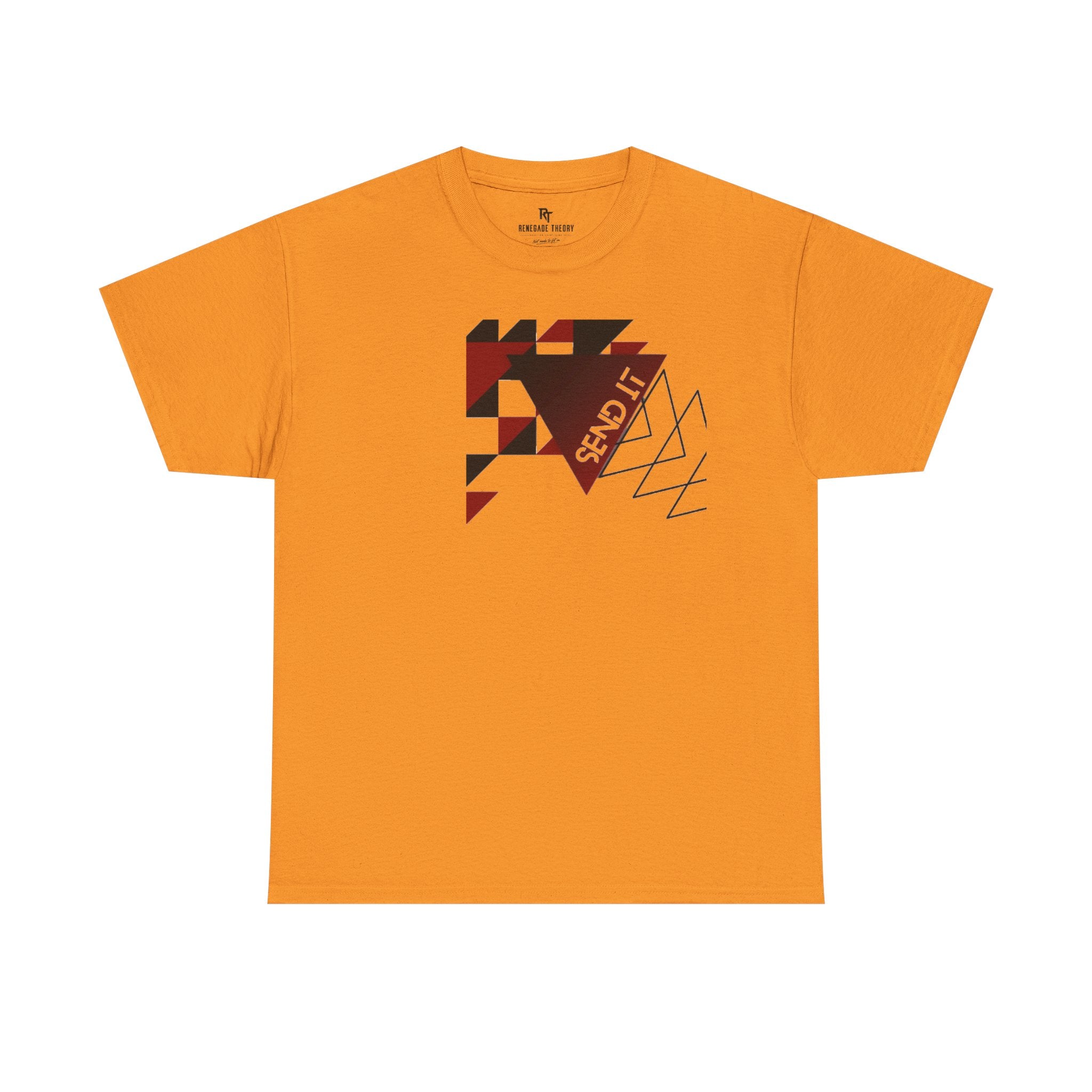 Geometric "Send It" Graphic Tee