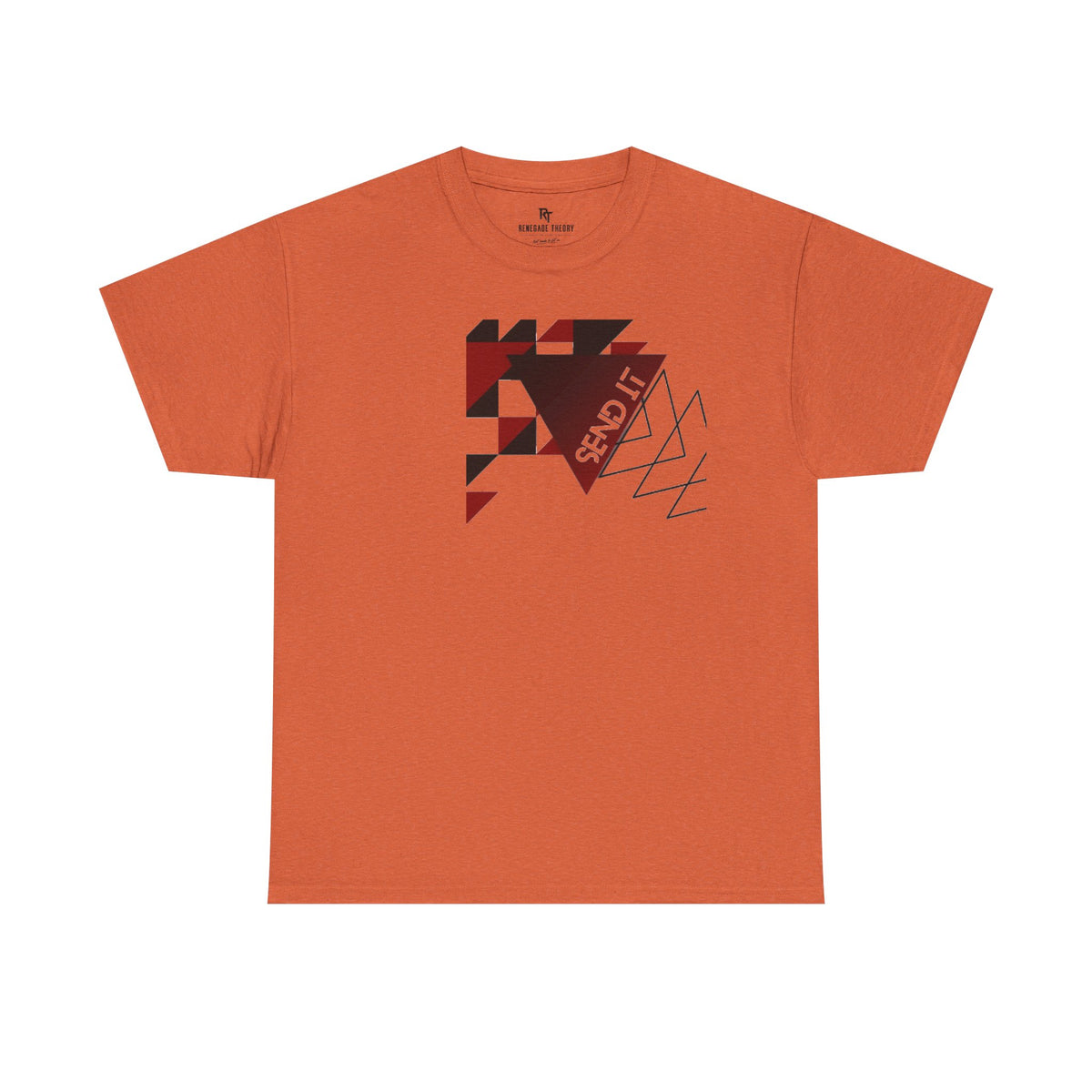 Geometric "Send It" Graphic Tee