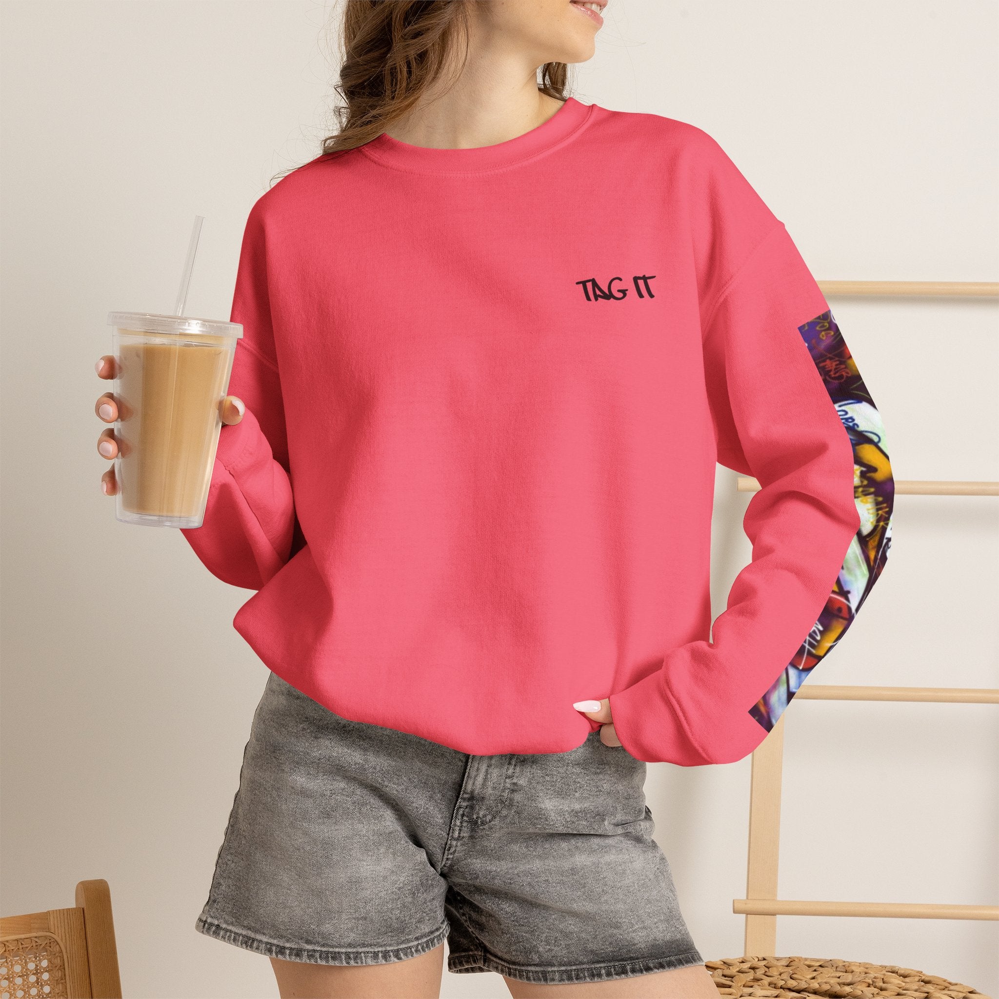 'Tag It' Street Art Pullover Sweatshirt