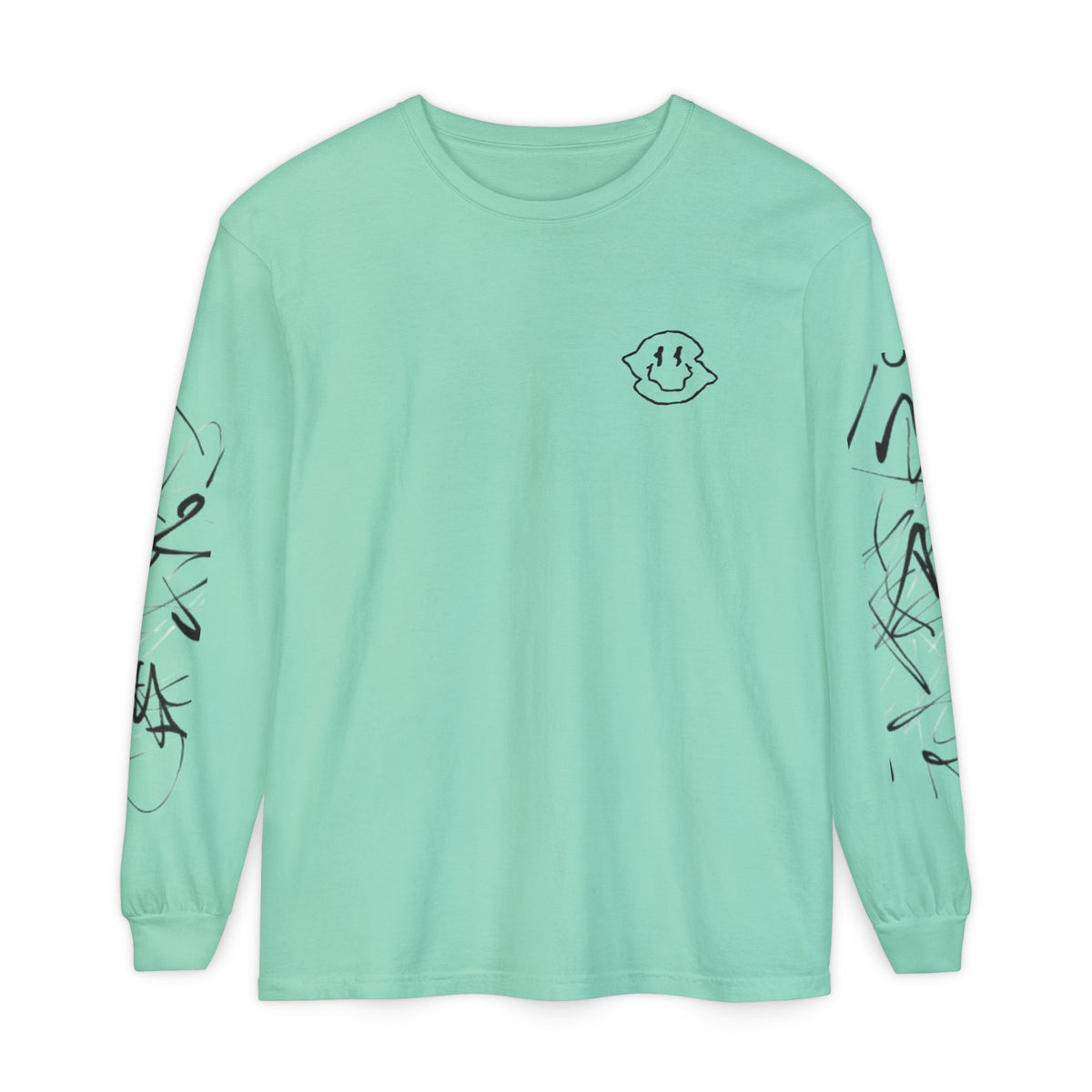 Smiley Scribble Long Sleeve Tee