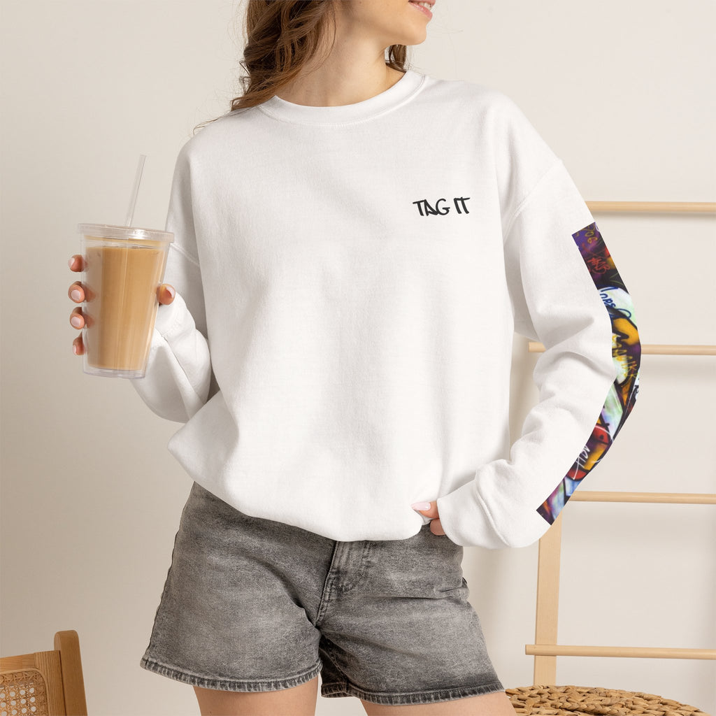 'Tag It' Street Art Pullover Sweatshirt